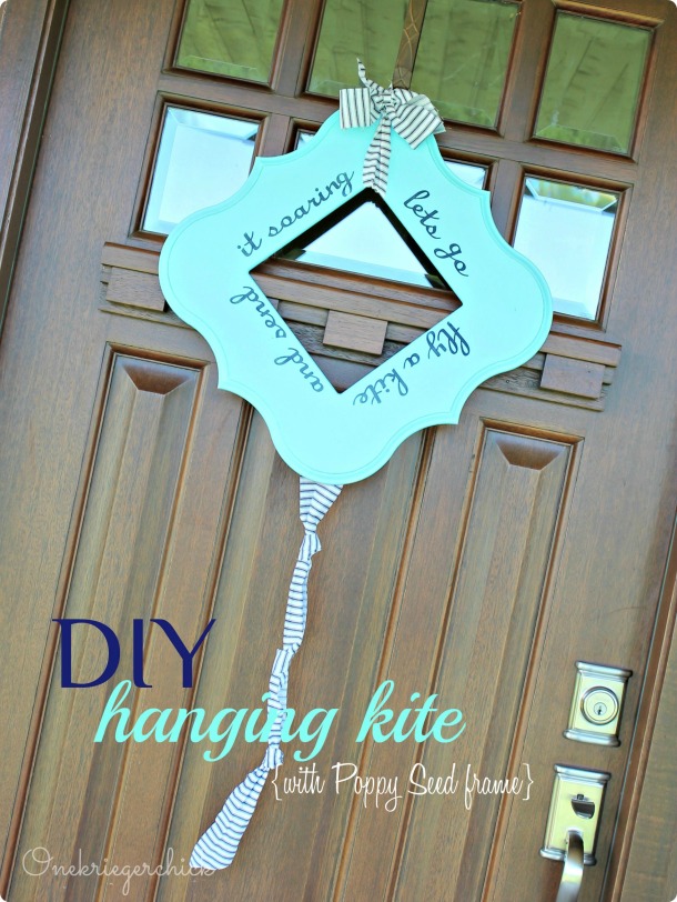 DIY Kite using Poppy Seed Frame {Onekriegerchick.com}